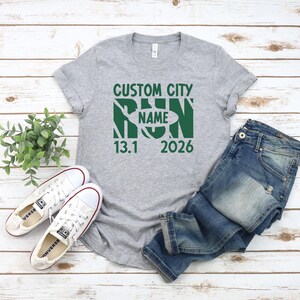 Custom Marathon Shirt, Personalized Running Team Tees, 13.1 26.2 Race Apparel zdjęcie 6