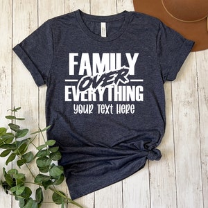 Kids Family Over Everything Tee Blue main image 0