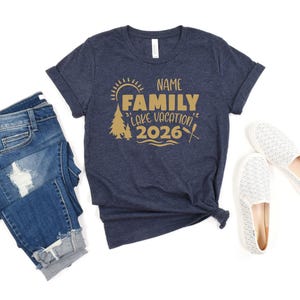Custom Family Lake Vacation 2026 Shirts, Family Camping Shirt, Camper Shirt, Family Beach Shirt, Family Vacation Shirts, Women Tank Top image 5