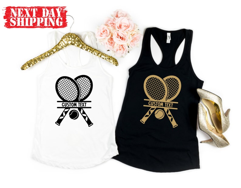 Custom Tennis Player Shirts, Personalized Tennis T-shirt, Tennis Women's Tank Top, Tennis Recket Shirt, Tennis Girl Shirt, Tennis Gifts zdjęcie 8