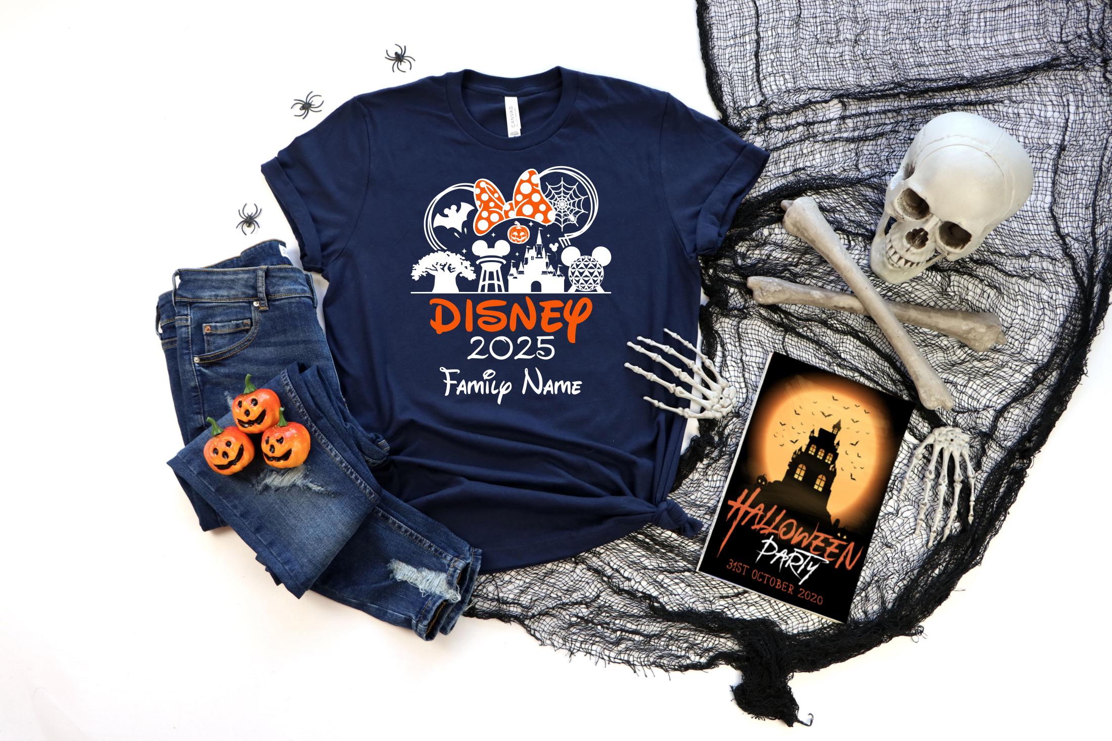 Disney Halloween 2025 Shirts, Custom Disney Trip Shirts, Halloween Disneyland  Sweatshirt, Family Disney Tshirts, Personalized Halloween Tee