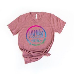Custom Family Vacation 2026 Memories Shirt, Colorful Cruise Family 2026 Shirts, Family Holiday Shirts, Family Beach Shirt 画像 7