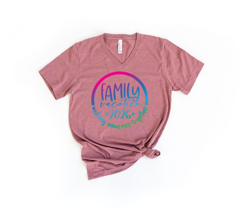 Custom Family Vacation 2026 Memories Shirt, Colorful Cruise Family 2026 Shirts, Family Holiday Shirts, Family Beach Shirt 画像 7