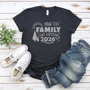 Custom Family Lake Vacation 2026 Shirts, Family Camping Shirt, Camper Shirt, Family Beach Shirt, Family Vacation Shirts, Women Tank Top image 3