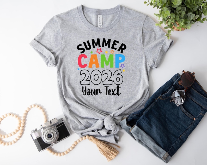 Custom Summer Camp 2026 Shirts, Funny Camping Group Shirts, Camp Life Shirt, Camping Shirt For Kids, Custom School Shirt, Camping Trip Shirt image 3