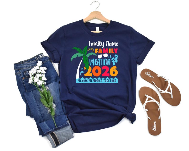 Custom Family Vacation 2026 Memories Shirt, Family Cruise Shirts, Family Holiday Shirt, Summer Vacation Tee, Family Travel Shirt image 6