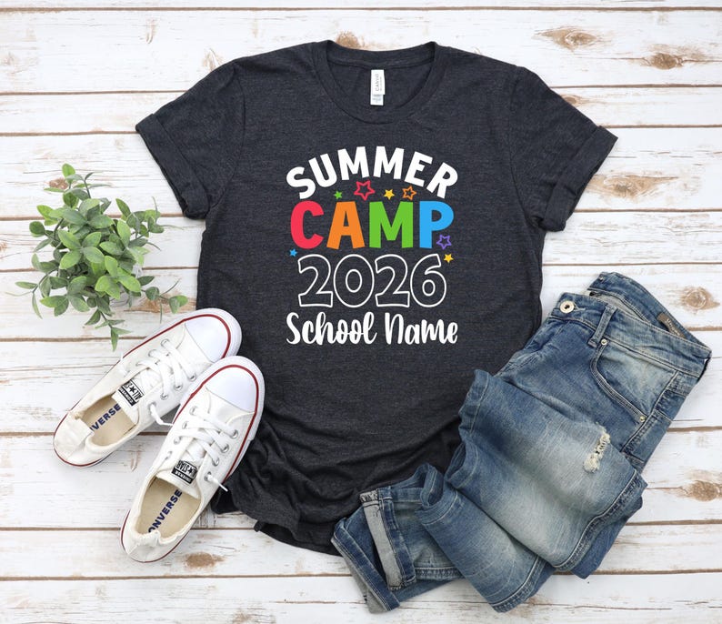 Custom Summer Camp 2026 Shirts, Funny Camping Group Shirts, Camp Life Shirt, Camping Shirt For Kids, Custom School Shirt, Camping Trip Shirt image 4