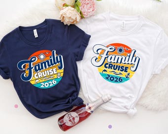 Family Cruise 2026 Shirts, Family Vacation Shirt, Family Holiday Tshirt, Family Summer Vacation Tees, Women Cruise Tank Top, Travel Shirt