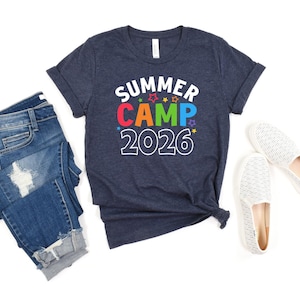 Custom Summer Camp 2026 Shirts, Funny Camping Group Shirts, Camp Life Shirt, Camping Shirt For Kids, Custom School Shirt, Camping Trip Shirt image 2