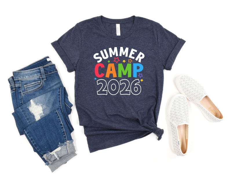 Custom Summer Camp 2026 Shirts, Funny Camping Group Shirts, Camp Life Shirt, Camping Shirt For Kids, Custom School Shirt, Camping Trip Shirt image 2