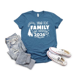 Custom Family Lake Vacation 2026 Shirts, Family Camping Shirt, Camper Shirt, Family Beach Shirt, Family Vacation Shirts, Women Tank Top image 4