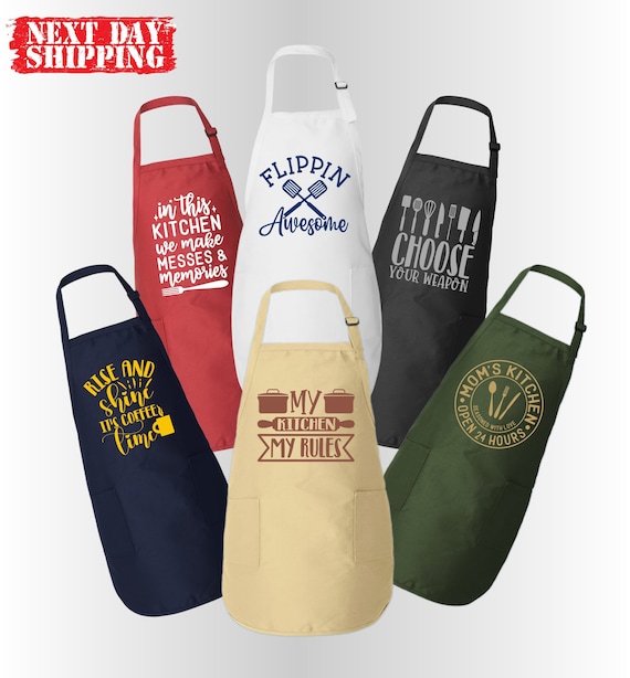 30 Different Quotes  Cute And Funny Kitchen Aprons For Women And Men, Chef Aprons, Mothers Day Gift, Apron With Pockets, Chef Design Aprons