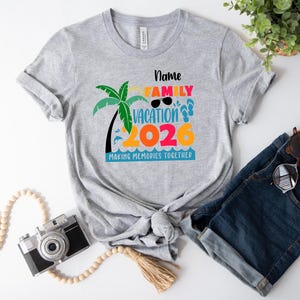Custom Family Vacation 2026 Memories Shirt, Family Cruise Shirts, Family Holiday Shirt, Summer Vacation Tee, Family Travel Shirt image 4
