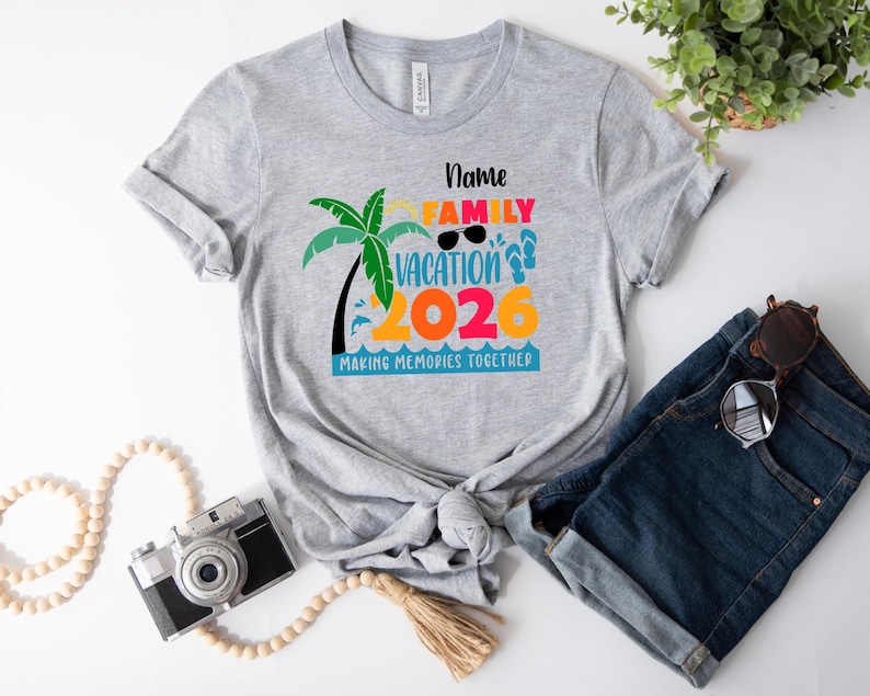 Custom Family Vacation 2026 Memories Shirt, Family Cruise Shirts, Family Holiday Shirt, Summer Vacation Tee, Family Travel Shirt image 4