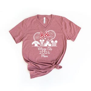 Custom Disney Trip 2026 Shirts, Family Disneyland Shirt, Disney Squad Tshirt,Minnie And Mickey 2026 Sweatshirt, Cute First Disney Trip Shirt image 4