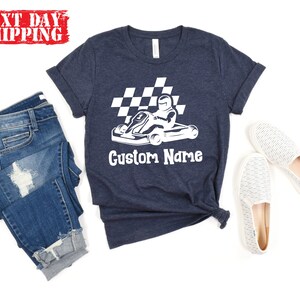 Custom Go Kart Shirt, Personalized Go Kart Racer Shirt, Racing Shirt ...