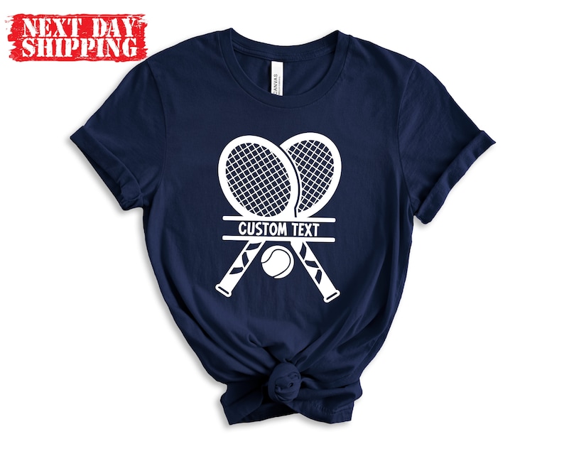 Custom Tennis Player Shirts, Personalized Tennis T-shirt, Tennis Women's Tank Top, Tennis Recket Shirt, Tennis Girl Shirt, Tennis Gifts zdjęcie 5