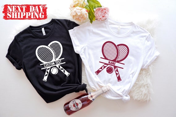 Custom Tennis Player Shirts, Personalized Tennis T-shirt, Tennis Women's Tank Top, Tennis Recket Shirt, Tennis Girl Shirt, Tennis Gifts