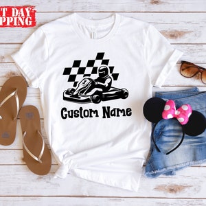 Custom Go Kart Shirt, Personalized Go Kart Racer Shirt, Racing Shirt ...