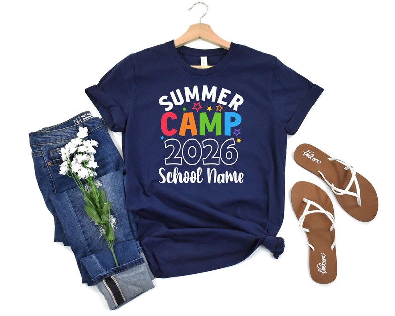 Custom Summer Camp 2026 Shirts, Funny Camping Group Shirts, Camp Life Shirt, Camping Shirt For Kids, Custom School Shirt, Camping Trip Shirt image 5