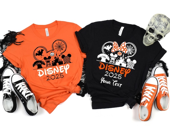 Disney Halloween 2025 Shirts, Custom Disney Trip Shirts, Halloween Disneyland  Sweatshirt, Family Disney Tshirts, Personalized Halloween Tee