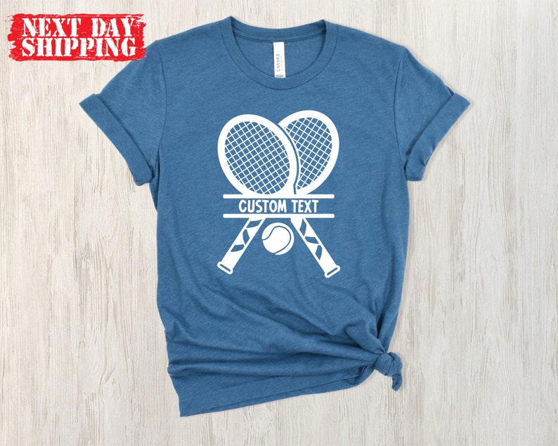 Custom Tennis Player Shirts, Personalized Tennis T-shirt, Tennis Women's Tank Top, Tennis Recket Shirt, Tennis Girl Shirt, Tennis Gifts zdjęcie 6