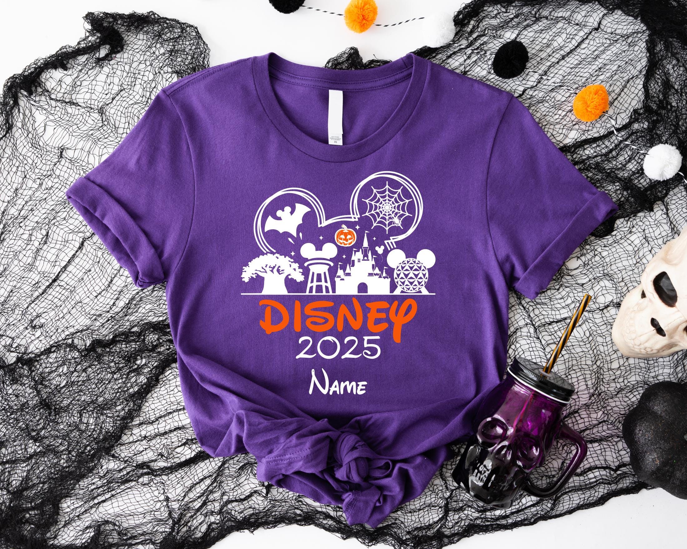 Disney Halloween 2025 Shirts, Custom Disney Trip Shirts, Halloween Disneyland  Sweatshirt, Family Disney Tshirts, Personalized Halloween Tee