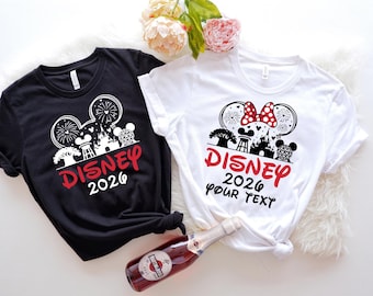 Disney 2026 Family Shirts, Custom Disneyland Shirt, Disney Squad Tshirt, Minnie 2026 Tee, Mickey Sweatshirt, First Disney Trip Clothing
