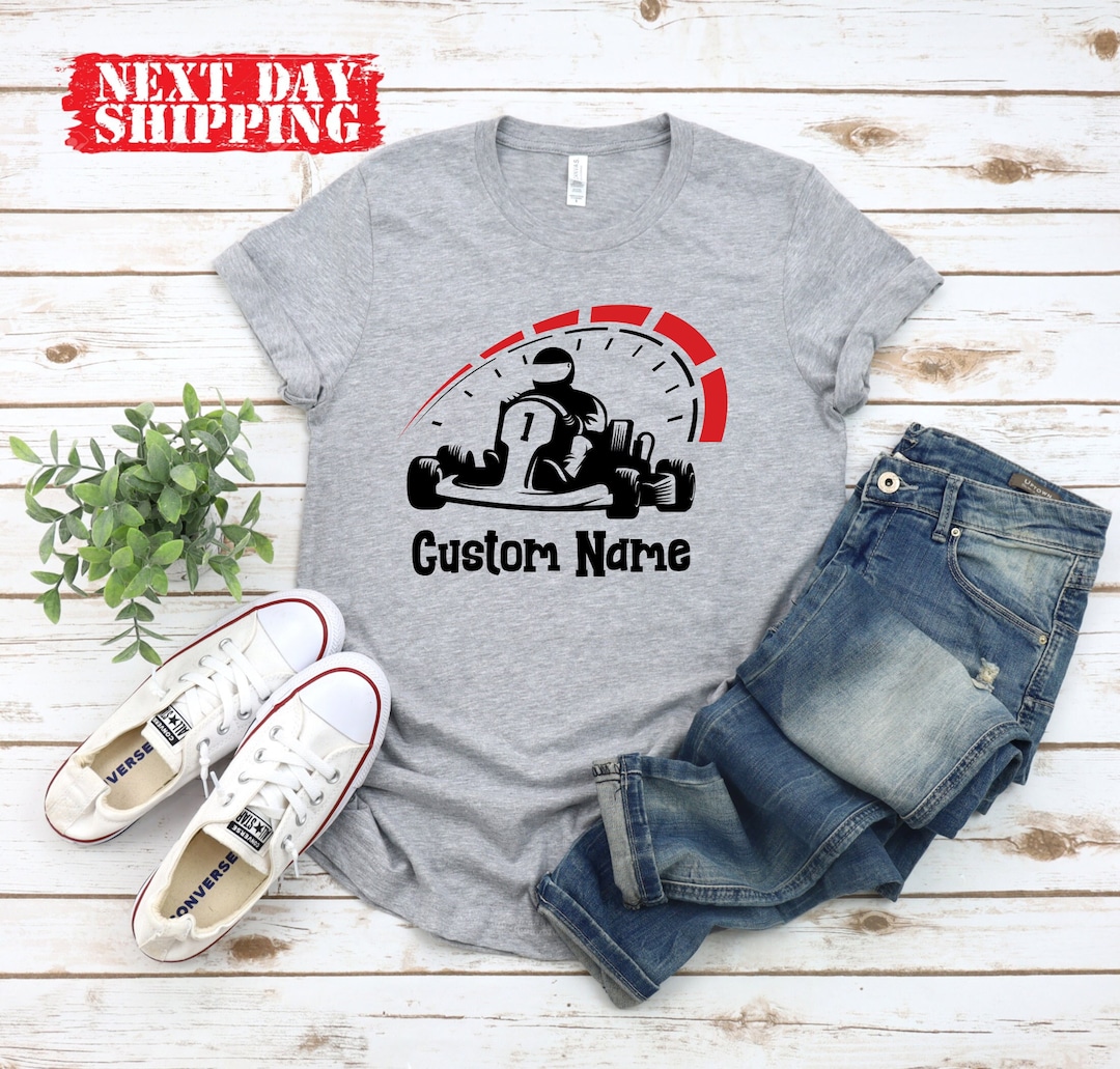Custom Go Kart Shirt, Go Karting Gifts, Karting Shirt, Kart Racing ...