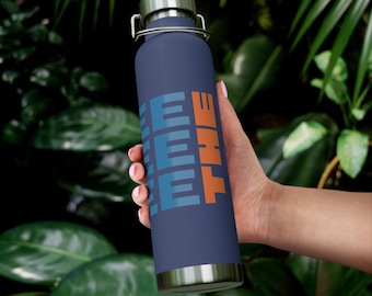 Copo térmico Mindfulness | Garrafa de viagem isolada de aço inoxidável de 650ml