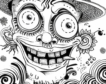35 Doodle Dudes Coloring Pages:A Coloring Extravaganza of 35 Unique Characters, Trippy coloring book,Fun Doodle Coloring Pages