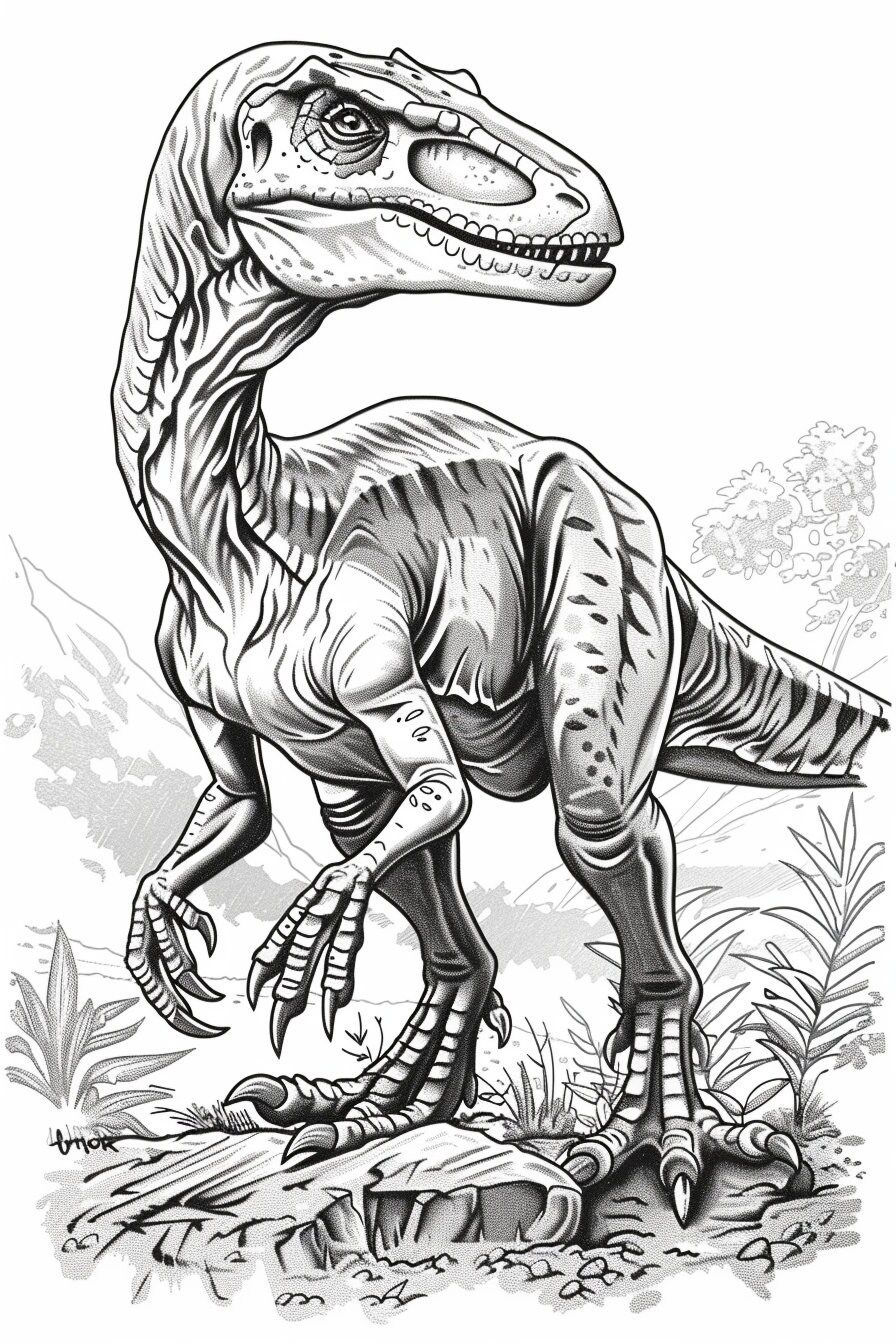 Jurassic Dreams: 45 Dinosaur Coloring Pages for Relaxation and ...