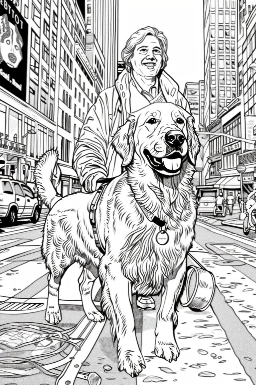 Heroes in Fur 40 Service Dog Coloring Pages for Inspiration and