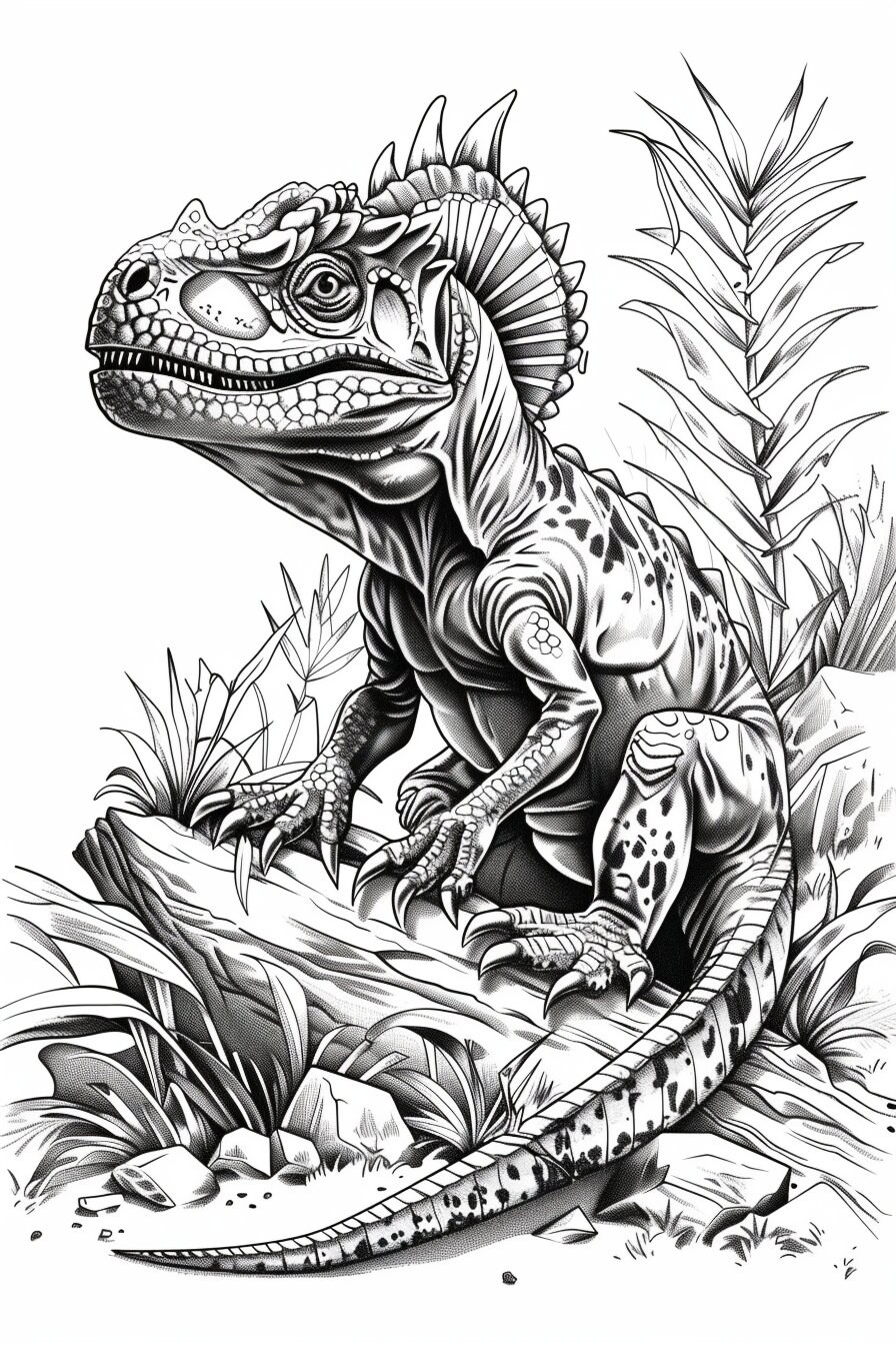 Jurassic Dreams: 45 Dinosaur Coloring Pages for Relaxation and ...