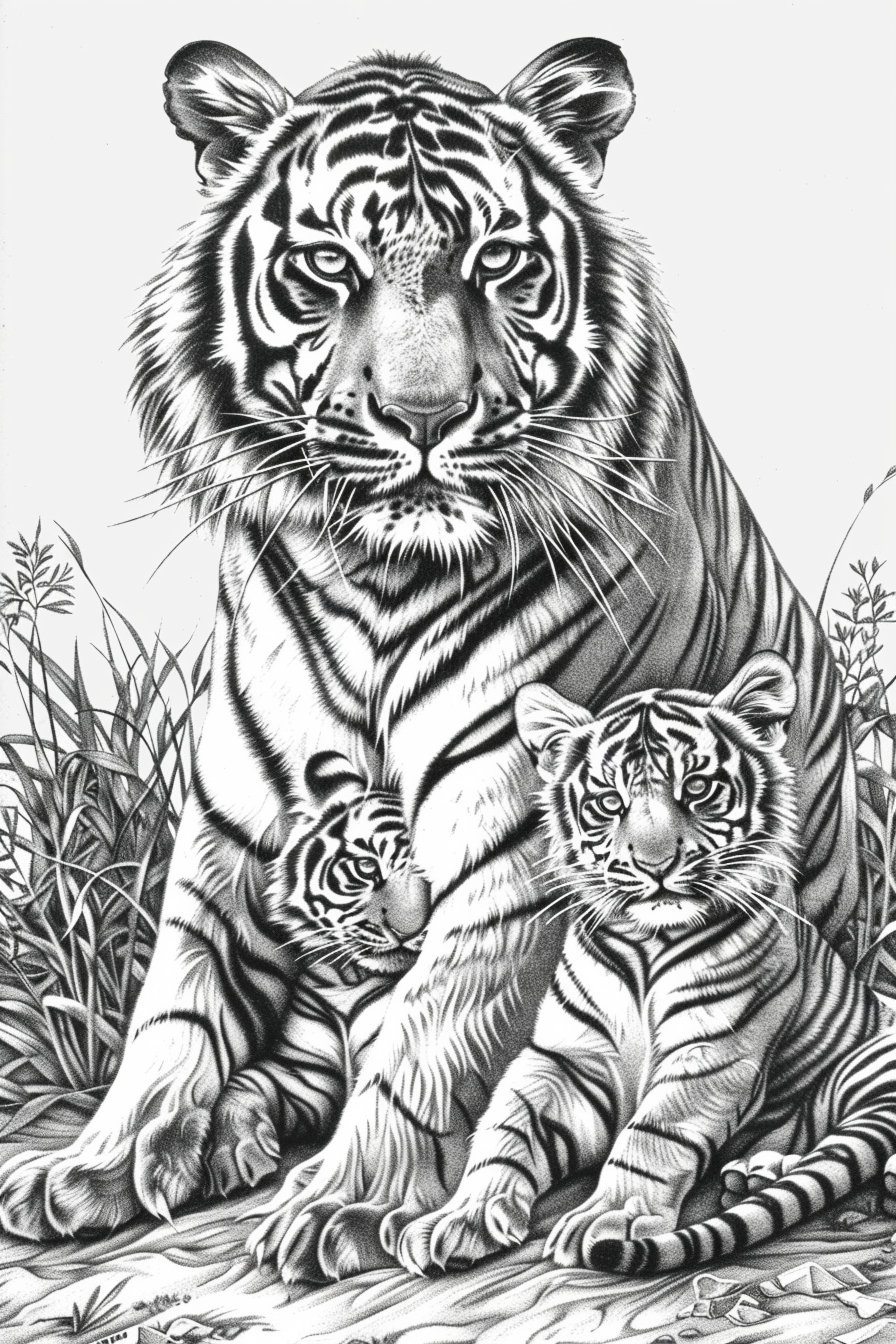 40 Big Cats Coloring Pages , Lion Coloring Sheets, Tiger Grayscale
