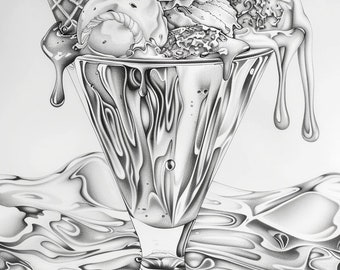 42 Sweet Desserts Coloring Pages,Cakes Coloring Book, Grayscale Cookies Coloring Pages, Macarons coloring book, food coloring book