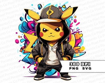 Dibujos animados Pikachu PNG y SVG fan art / Clipart