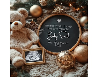 Digital Pregnancy Announcement Christmas