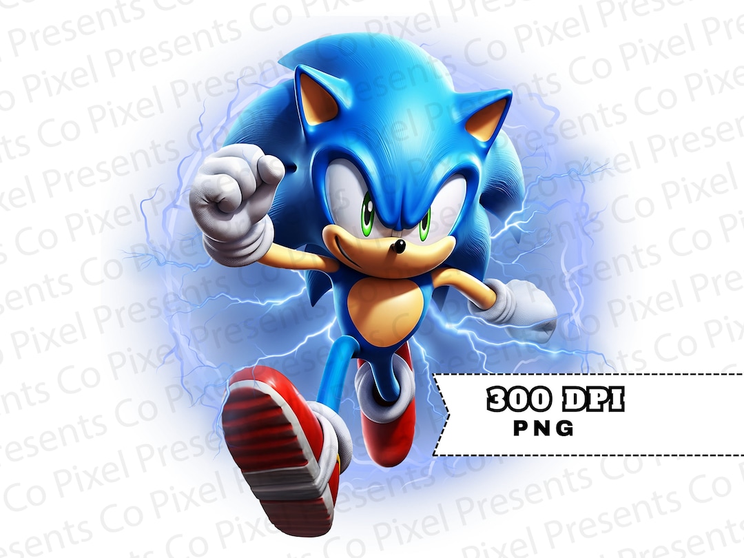 Buy Sonic the Hedgehog PNG Fan Art Sonic Transparent Image Printable ...