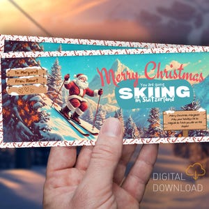 Skiurlaubsticket Skiurlaub Überraschungsgeschenk Ticket Skiurlaub Geschenkgutschein Skiurlaub Geschenkgutschein Skigutschein