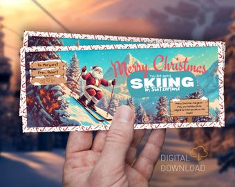 Ski Trip Geschenkkarte: Überraschungsurlaub Gutschein (Digitaler Download)