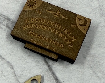 Teeny Tiny Wooden Ouija Board with Planchette