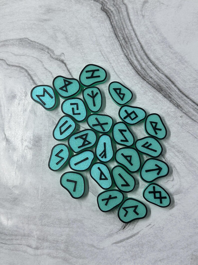 Rune Set Viking Elder Futhark Norse Witches Runic Symbols Fortune ...