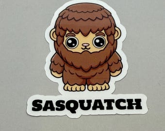Cutest Bigfoot Sasquatch Sticker Decal Cryptid