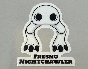 Cutest Fresno Nightcrawler Sticker Decal Cryptid