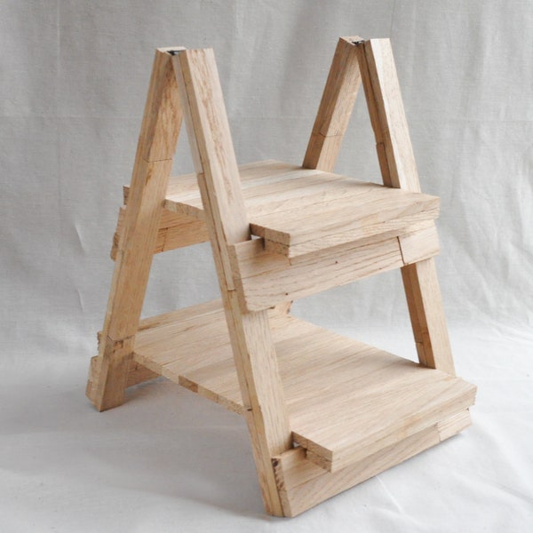 Etagere, Holzklötzchen, Dekoration