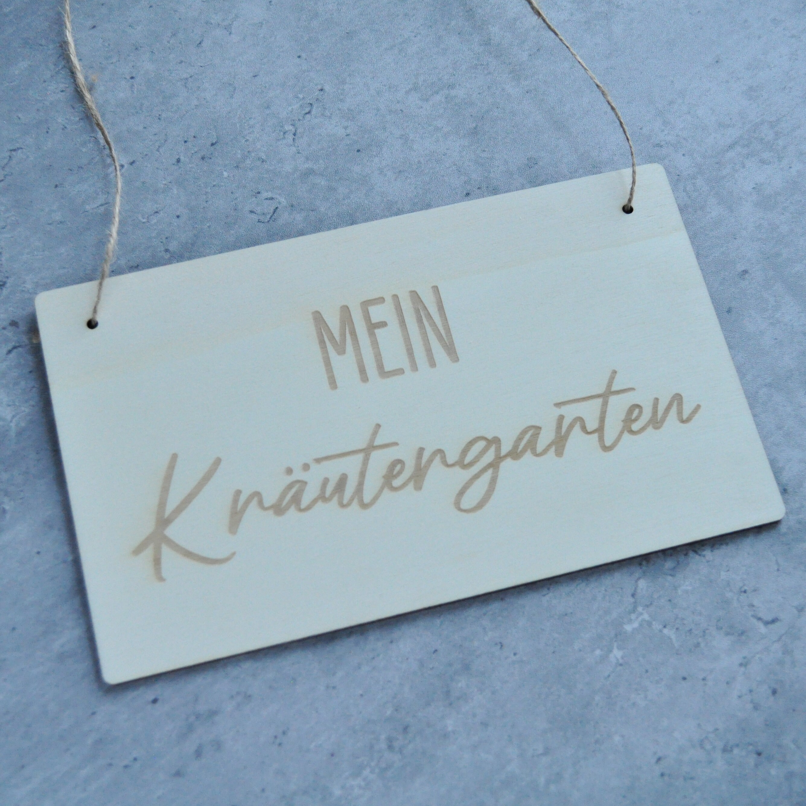 Blechschild 'Kräutergarten' Gewölbt, 27x10 Cm, Mit 4 Magneten – Deko-Schild Aus Stahl, Made In Germany