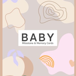 Cartes d'étape de bébé, PDF imprimable, ajoutez votre propre photo personnalisée, carte d'étape de 1 à 12 mois