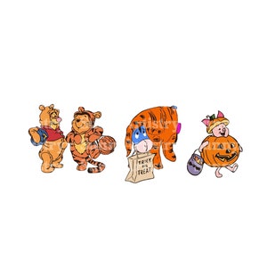 Halloween Winnie The Pooh Png SVG, Winnie The Pooh Png, Winnie Halloween Pumpkin Png, Winnie Halloween Sublimation, Trick Or Treat