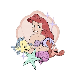 Ariel Png Svg, Little Mermaid Png Svg, Ariel png, Mermaid Clipart, Little Mermaid Png, Princess Png, Instant Download, Digital File